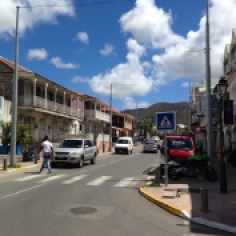Rua típica de Saint Thomas